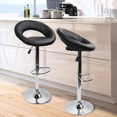 Office Barstool: Swivel Barstool with metal base image 1