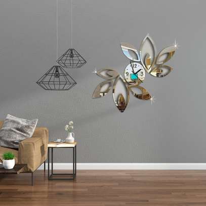 Wall Home Decor Acrylic Mirror Clock image 2