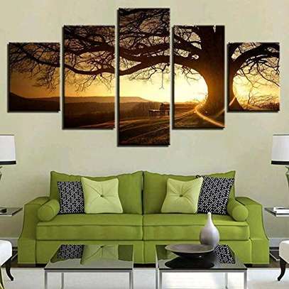 Sunset Tree landscape wall decor
(Ylm-bk-5p-0015) image 5
