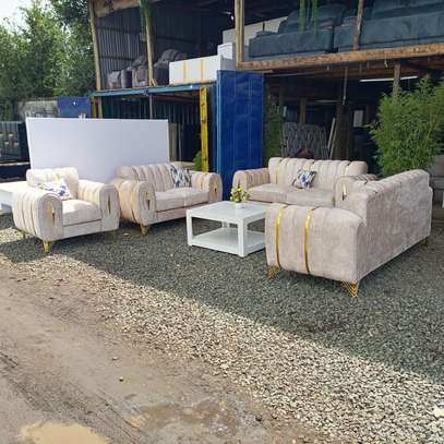 7 seater 3,2,1,1sofa with spring cushions image 1
