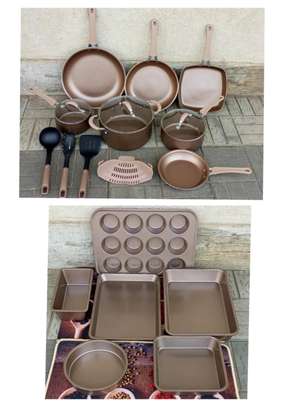 Edenberg 20 pcs cookware set with baking tins set image 1