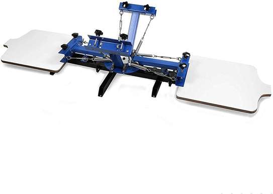 4 color 2 Station Tabletop Screen Printing Machine Mini Silk Screen Printer image 1