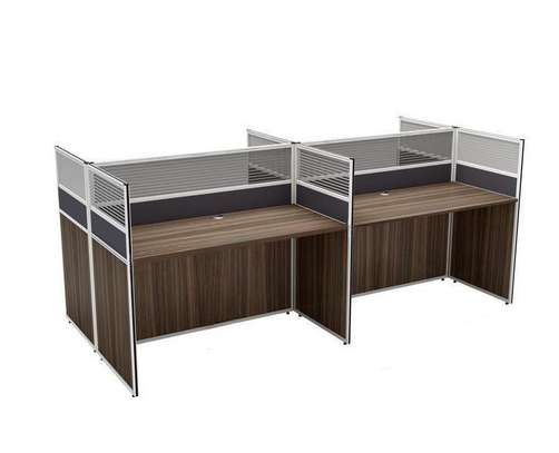 Office Workstation :  4-Way Office Workdesk image 2