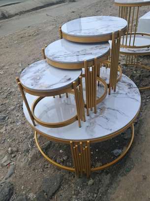 4 in 1 executive pure marble table image 2