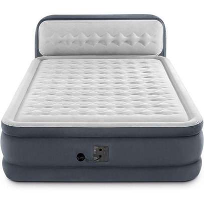 Intex Airbed With Headboard -5x6 image 1