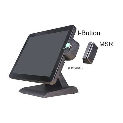 All in one POS touch monitor core i3 with MSR image 1
