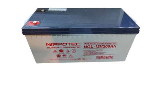 Nippotec Solar Deep Cycle Lead Battery, 12V/200AH image 1