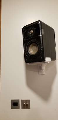 Bookshelf Speakers Side-Clamping Wall Mount Brackets image 4
