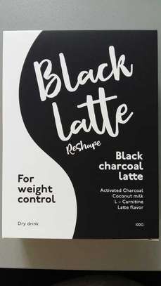 Black Latte Dry Drink Black Charcoal Latte Original Russian image 1