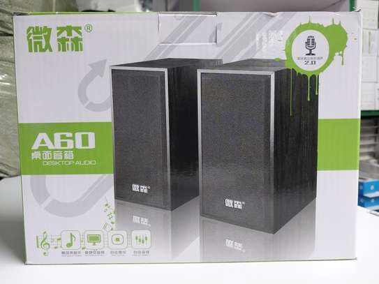 Wooden Multimedia USB Computer Speaker Desktop Subwoofer image 2