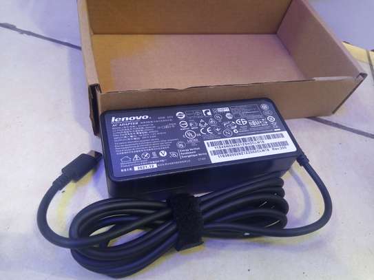 Lenovo 20V 3.25A 65W USB Type C Ac Power Adapter Charger image 1