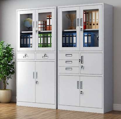 Office Cabinet: Half Glass Doors Safe Cabinet image 3