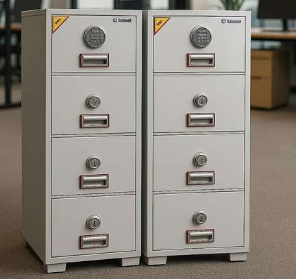 Office Safe Cabinet: 4-Drawers Fireproof Cabinet Safe image 2