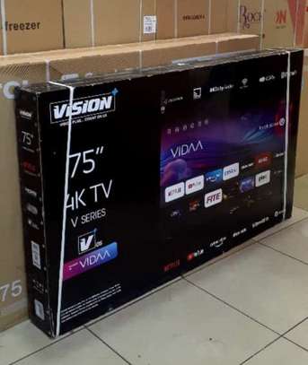 Vision 75 inches Smart Tv Vidaa UHD 4k Frameless image 1