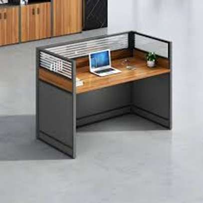 Single Person Office Computer Workstation Desk image 9