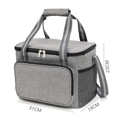 15L portable insulated thermal cooler lunch bags(D) image 3