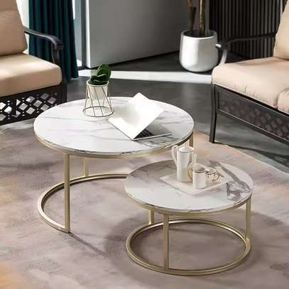 Round Coffee Table in White image 1
