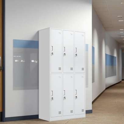 Steel Office Locker with Six Lockable Doors image 2
