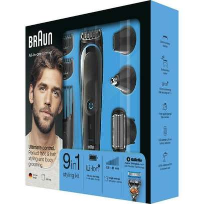 Braun Multi Grooming Kit MGK3980 – 9-in-1 Black Braun Multi Grooming Kit MGK3980 – 9-in-1 Black BRAUN MULTI GROOMING KIT MGK3980 – 9-IN-1 BLACK Brand: Philips Product Code: Braun Multi Grooming Kit MGK3980 – 9-In-1 Availability: In Stock Ksh 5,499   1      0 reviews / Write a review   Share DESCRIPTIONREVIEWS (0) Try out a new look, any day of the week, with this durable all-in-one trimmer. 6 quality tools allow you to easily create the exact facial style you want.   Cutting performance Self-sharpening, skin-friendly blades for a perfect trim Versatility Trim and style your face with 6 tools Trimmer edges beard and neck to complete your look Nose trimmer gently removes unwanted nose and ear hair 4 combs for trimming your face Easy to use Run time: up to 60 minutes of cordless use per charge.  Rinse-able attachments for easy cleaning Storage pouch for easy organization and travel 3-year guarantee and worldwide voltage image 1