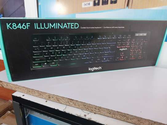 Logitech K846F illuminated Wired Keyboard image 3