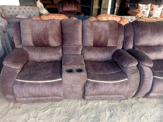 Seven seater recliner replica sofa image 2