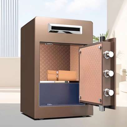 Office Safe : Brown  Steel Fireproof safe With Battery image 5