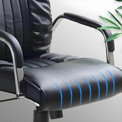 Office Chair: Ergonomic Modern High Back Fixed Arm Chair image 3