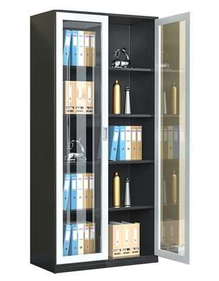 Office Cabinet: Classic Transparent Glass Door File Cabinet image 6