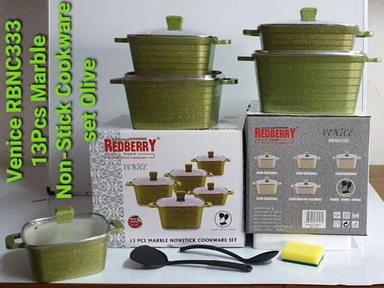 COOK DELICACIES WITH 13PC NON STICK MARBLE POTS image 3