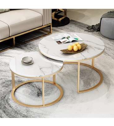 Nesting Round Marble Coffee Table image 10