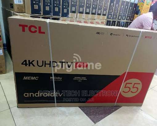 55 inch TCL 55P725  android frameless UHD 4k tv image 1