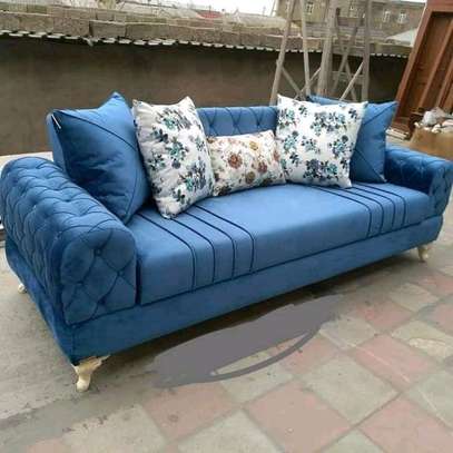 Round button tufted 3 seater Chester sofa image 1