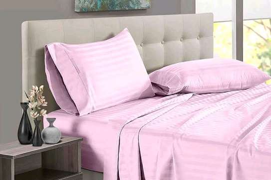 Quality stripped bedsheets size 7*8 satin image 4