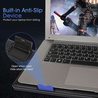 PC Laptop Stand Cooling Pad – Silent Cooler Pad With USB & 5 Fans image 4