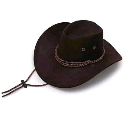 Dark brown cowboy hat image 1