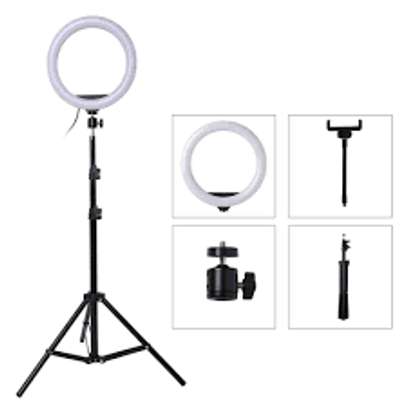 10" Selfie Ring Light with Tripod Stand image 1
