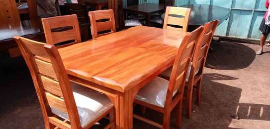 Pure Mahogany Wood Dining Sets - 6 Seater image 3