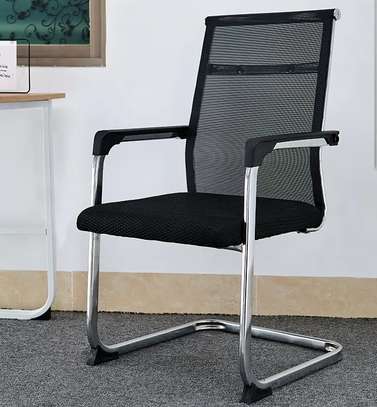 Office Chair: Non-Swivel Mid-Back Visitor Seat image 5