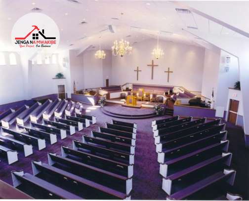 Church gypsum interior design work in Nairobi Kenya image 2
