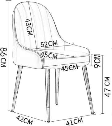 Dining Chair : Modern Luxury Restaurant Dining Chair image 7