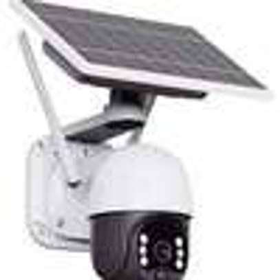 4G Solar Camera PTZ 360°-(With Sim Card & Memory Slot) image 1