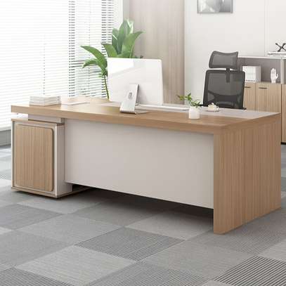 Office Desk: Executive Rectangular Office Desk For Homes image 5
