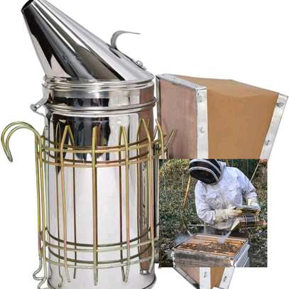 Stainless steel bee smoker image 1