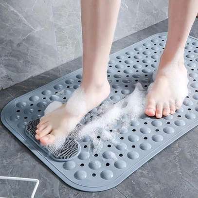 Bathroom antislip mat with lazy scrubber image 2