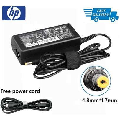 HP AC Adapter HP 18.5V 3.5A Yellow Pin image 1