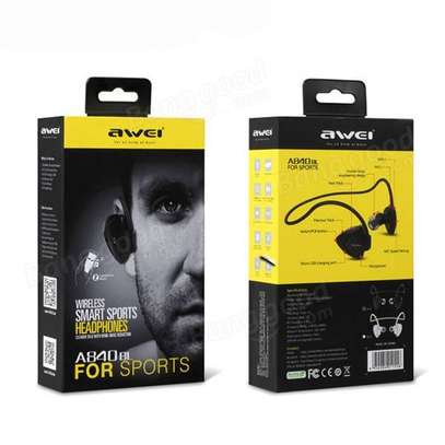 Awei A840BL Wireless Sport Bluetooth 4.0 Sweatproof Earphones With Mic image 3
