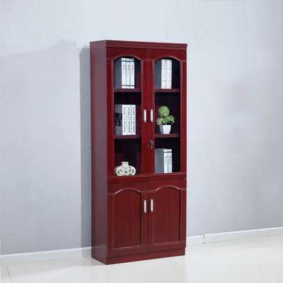 Office Cabinet: Elegant 2-door Wooden Executive Storage image 4