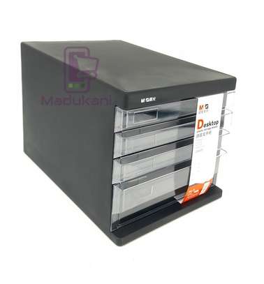 4 Layer Desktop Plastic File Cabinet Office Storage Box image 5