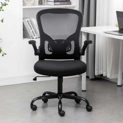 Office Chairs: Mesh Office Chair With Flip Arms image 8