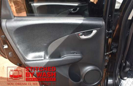 Honda fit seat covers and door panels upholstery image 3